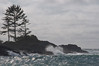 A storm is pounding the coast at Wickaninnish south beach on the west coast of Vancouver Island