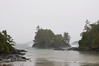 Rain and wet snow are soaking Crystal Cove on the west coast of Vancouver Island